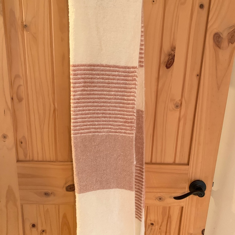 Beautiful pink and white scarf